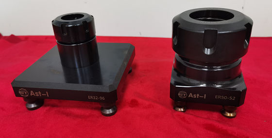 Hartowana stalowa kompaktowa oprawka zaciskowa typu E-R do frezowania i mocowania części o okrągłej średnicy z dostępną komercyjnie tuleją zaciskową ER50-52